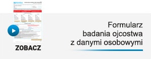 formularz zlecenia testu na ojcostwo